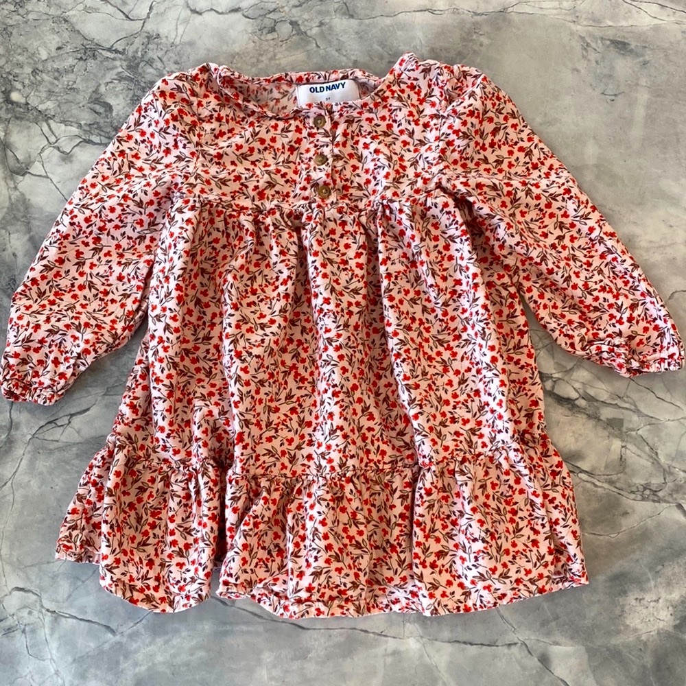 Floral toddler dress, 3T